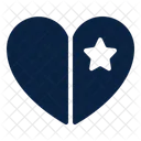 Favorite Heart Star Icon
