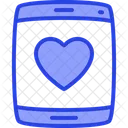 Favourit Heart Dual Ton Icon Icon