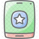 Mobile Feedback Star Awesome Lineal Icon Icon
