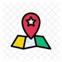 Map Starred Location Icon