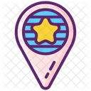 Favorite Location Place Star Location Icon