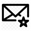 Mail Letter Star Icon