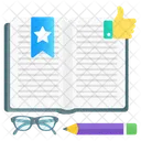 Favorite Pages Bookmark Book Ribbon Icon