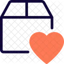 Favorite Parcel Box Heart Love Delivery Icon