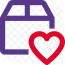 Favorite Parcel Box Heart Love Delivery Icon