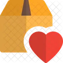 Favorite Parcel Box Heart Love Delivery Icon