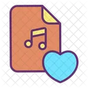 Ilike File Favorite Song File Favorite Song Document Icon