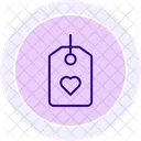 Favorite Tag Line Icon Icon