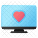 Tv Like Heart Icon