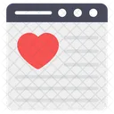 Favorite Website Favorite Webpage Romantic Website Icon
