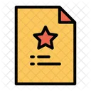 Favorites Document Favorites Page Notes Icon