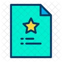 Favorites Document Favorites Page Notes Icon