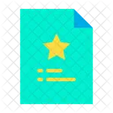 Favorites Document Favorites Page Notes Icon