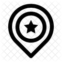 Favorito Lugar Pin Icono