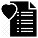 Favorito Lista De Verificacion Menu Icono