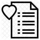 Favorito Lista De Verificacion Menu Icono