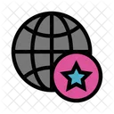 Favotire Star Globe Icon