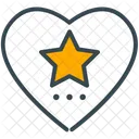 Favourite Heart Star Icon