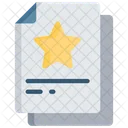 Favourite Document Star Note Icon