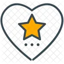 Favourite Heart Star Icon