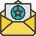 Best Award Paper Favourite Mail Starred Mail Icon