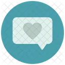 Text Heart Message Icon
