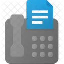 Phone Fax Document Icon