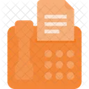 Phone Fax Document Icon