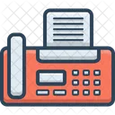Fax Flat Phone Icon