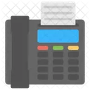 Fax Machine Message Icon