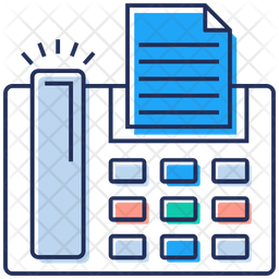 Fax Machine Icon Of Colored Outline Style Available In Svg Png Eps Ai Icon Fonts