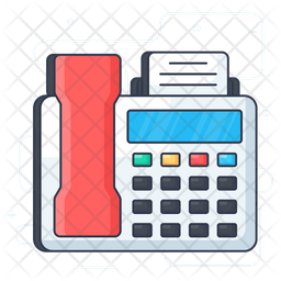 Fax Machine Icon Of Colored Outline Style Available In Svg Png Eps Ai Icon Fonts