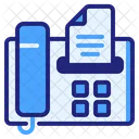 Fax Machine Fax Document Icon