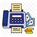 Facsimile Fax Finance Icon