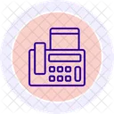 Fax Machine Line Icon Icon