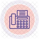 Fax Machine Line Icon Icon