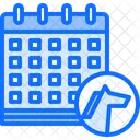 Calendario Data Cavalo Ícone