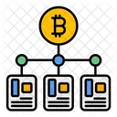 Blockchain Mineracao Mineracao De Bitcoin Ícone