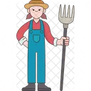 Agricultor Agronomo Colheitador Ícone