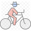 Fazendeiro Em Bicicleta Fazendeiro Bicicleta Icon