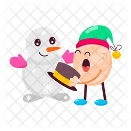 Fazendo boneco de neve  Ícone