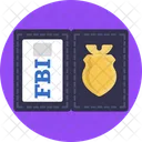 Law And Order Fbi Badge Badge Icon