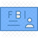 FBI Karte Ausweis Personalausweis Symbol