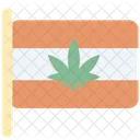 Flag Cannabis Cannabidiol Icon