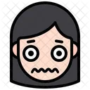 Fear Girl Face Confounded Icon