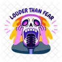 Fear Skull Graffiti Icon