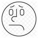 Fear, Tease, Emoji, Face, Round  Icon