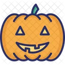 Fearful Halloween Pumpkin Horrible Icon