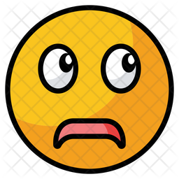 Emoji, fear, fearful face, scared, smile icon - Download on Iconfinder
