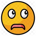 Fearful Emoji Face Icon